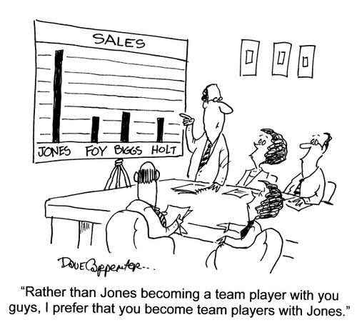 'Rather than Jones becoming a team player with you guys, I prefer that you become team players with Jones.'