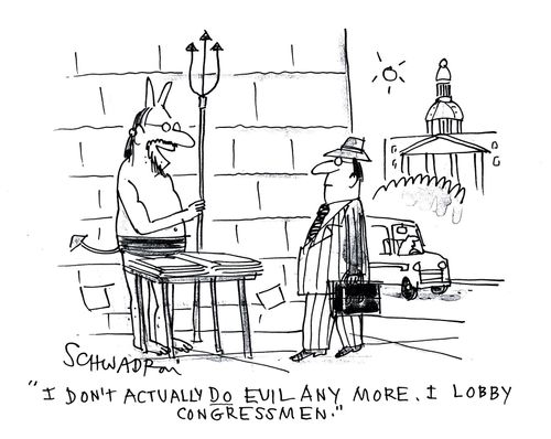 'I don't actually do evil any more. I lobby congressmen.'