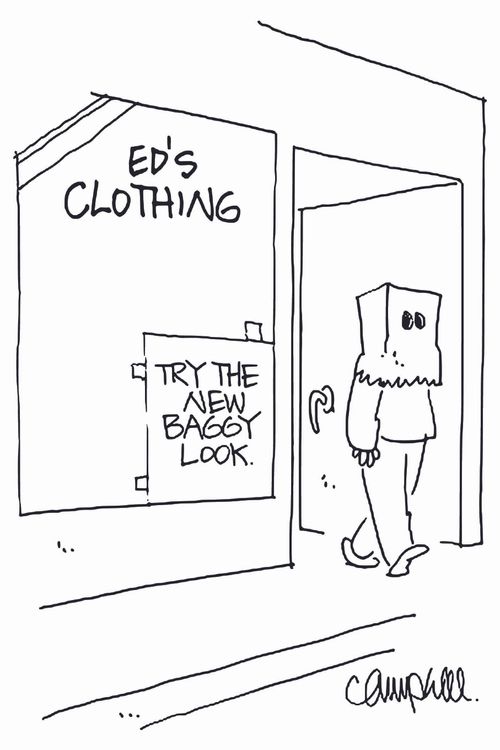 Ed's Clothing: 'Try The New Baggy Look.'