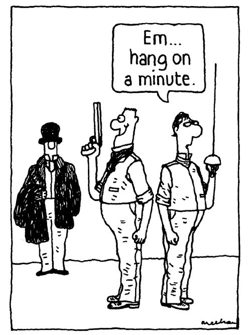 'Em... Hang on a minute.'