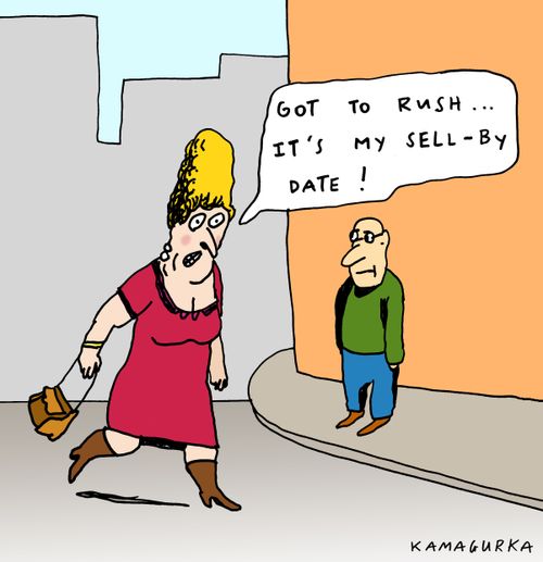 'Got to rush... It's my sell-by date!'