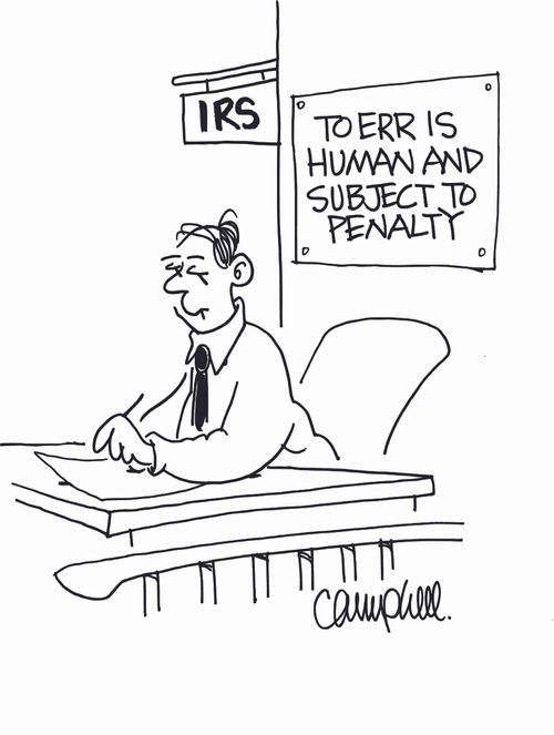 To err is human and subject to penalty