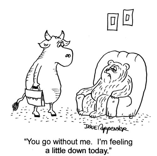 'You go without me.  I'm feeling a little down today.'