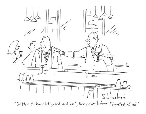'Better to have litigated and lost, than never to have litigated at all...'
