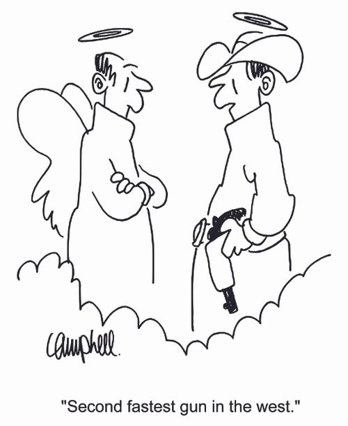 'Second fastest gun in the west.'