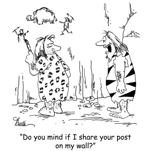 'Do you mind if I share your post on my wall?'