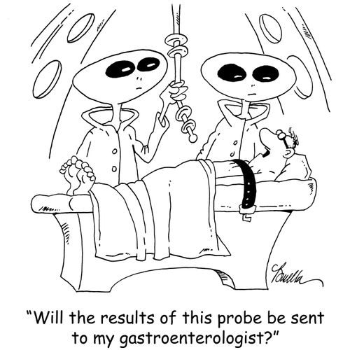 'Will the results of this probe be sent to my gastroenterologist?'
