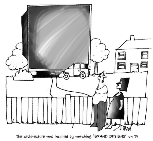 The architecture was inspired by watching 'Grand Designs' on TV