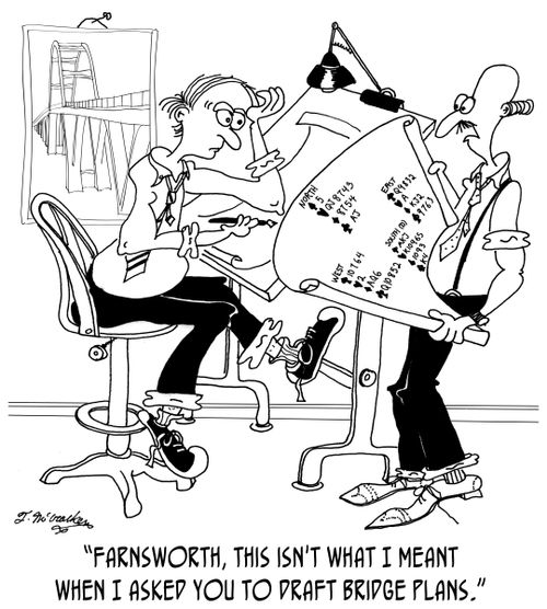 'Farnsworth, this isn't what I meant when I asked you to draft bridge plans.'