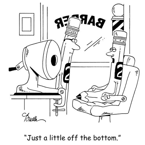 'Just a little off the bottom.'