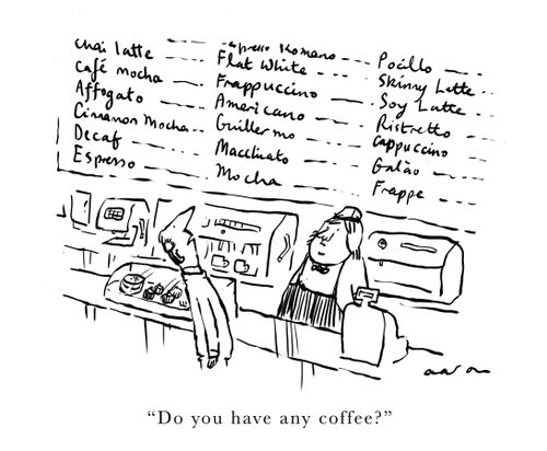 'Do you have any coffee?'