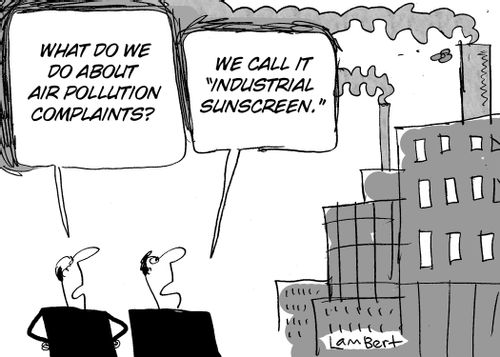 "What are we going to do about those air pollution complaints?"