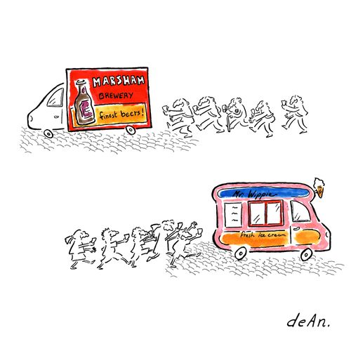 Beer Van and Ice Cream Van