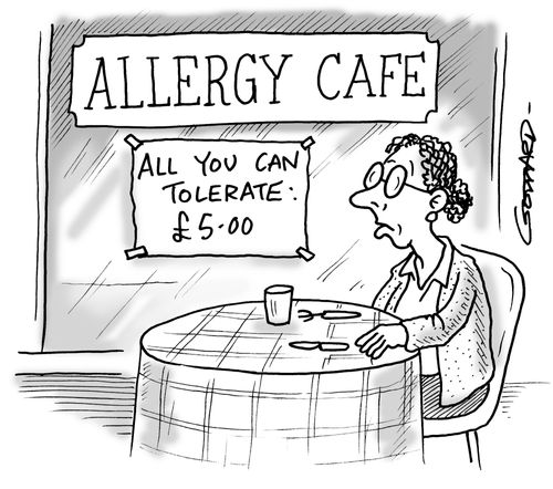 'Allergy Cafe - All you can Tolerate.'