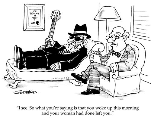 'I see. So what you're saying is that you woke up this morning and your woman had done left you.'