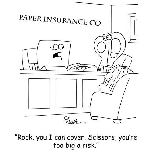 'Rock, you I can cover. Scissors, you're too big a risk.'