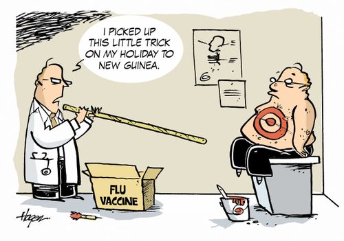 'I picked up this little trick on my holiday to New Guinea.'