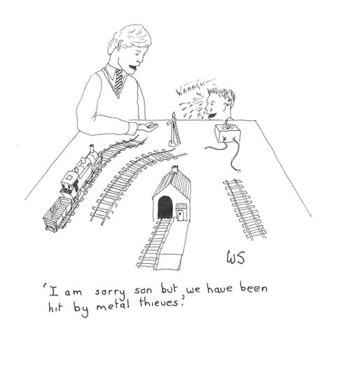 'I am sorry son but we have been hit by metal thieves.'