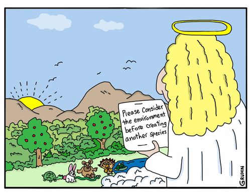 Please consider the environment before creating another species.