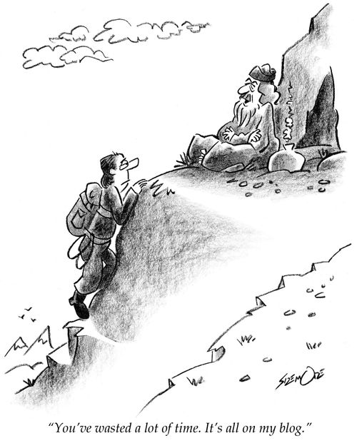 'You've wasted a lot of time. It's all on my blog.'