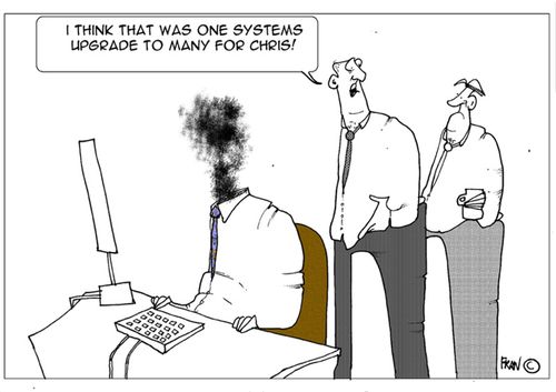 "I think that was one upgrade to many for Chris!"