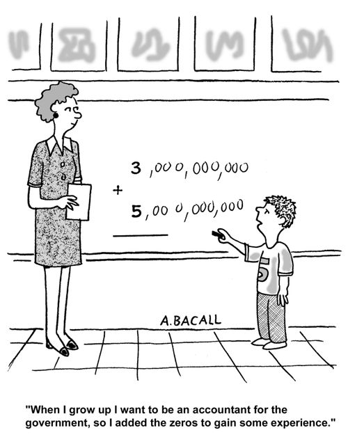 I want to be an accountant for the government.