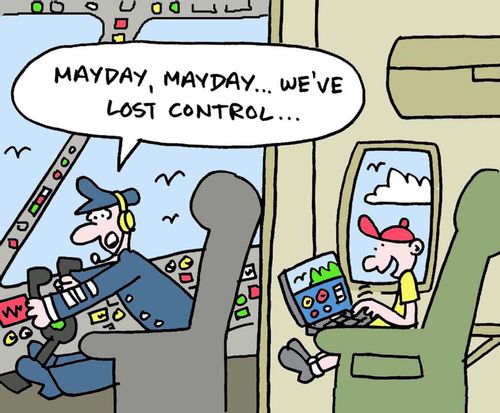 'Mayday, mayday, we have lost control.'
