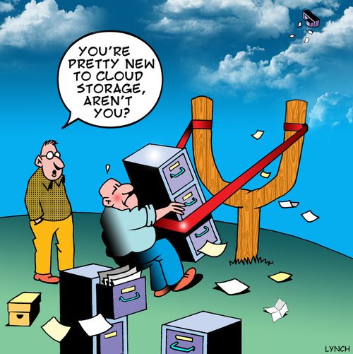 'You're pretty new to cloud storage aren't you?'