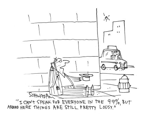 'I can't speak for everyone in the 99%, but around here things are still pretty lousy.'