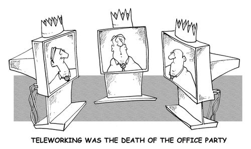Teleworking was the death of the office party.