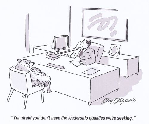 'I'm afraid you don't have the leadership qualities we're seeking.'