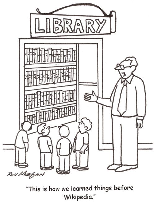 'This is how we learned things before Wikipedia.'