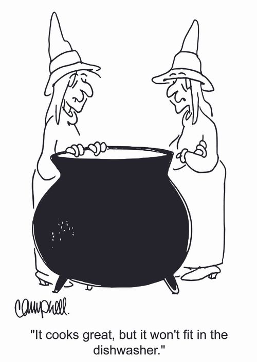 'It cooks great, but it won't fit in the dishwasher.'