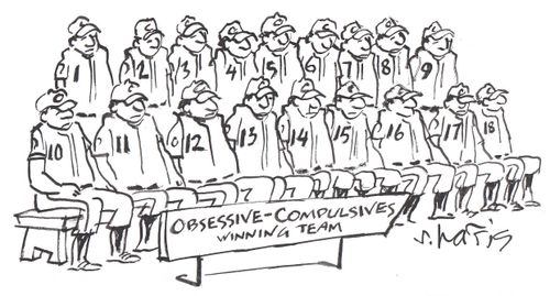 'Obsessive-compulsives winning team'