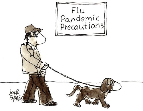 Flu pandemic precautions