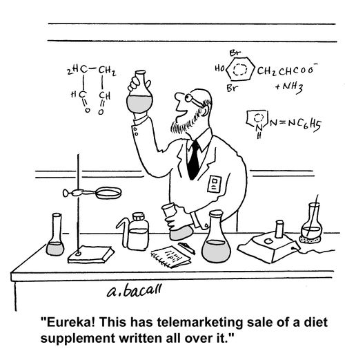 Eureka! This has telemarketing sale of a diet supplement written all over it.