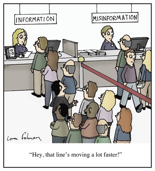 'Hey, that line's moving a lot faster!'