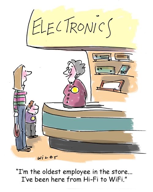 'I'm the oldest employee in the store...I've been here from Hi-Fi to Wifi.'