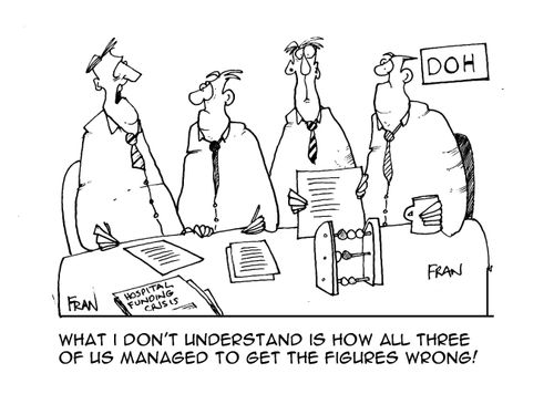 "What I don't understand is how all three of us managed to get the figures wrong,"