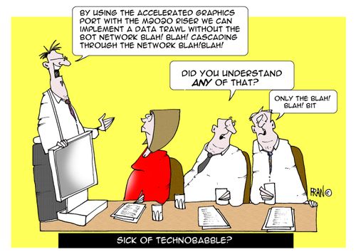 "By using the accelerated graphics port with the m202 riser we can implement a data trawl without the 8ot network blah,blah cascading through the network..."