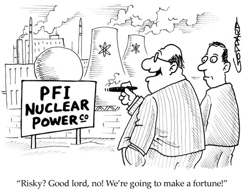 'Risky? Good lord no! We're going to make a fortune!'