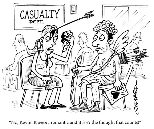 'No, Kevin. It wasn't romantic and it isn't the thought that counts!'