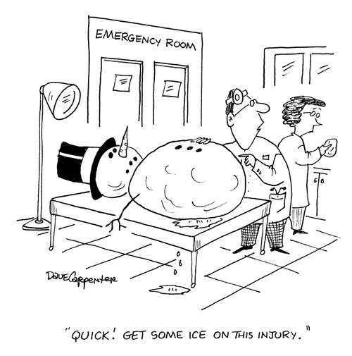 Emergency Room: 'Quick! Get some ice on this injury.'