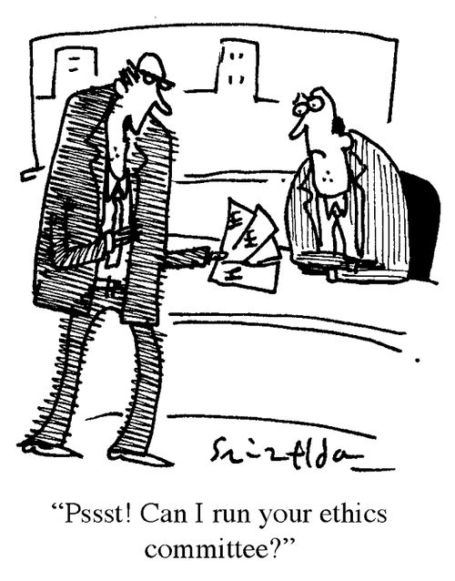 'Psst! Can I run your ethics committee?'