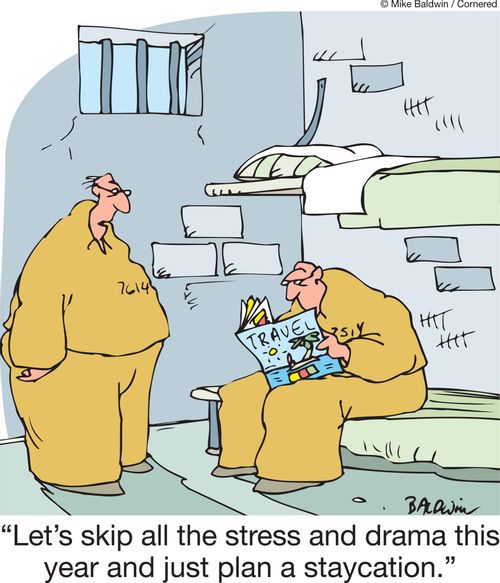 'Let's skip all the stress and drama this year and just plan a staycation.'