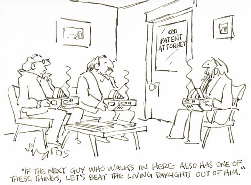 'If the next guy who walks in here also has one of these things, lets beat the living daylights out of him.'