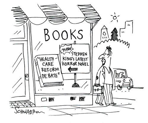 Stephen King's latest horror novel: 'Healthcare reform debate'