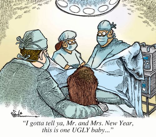 Mr. and Mrs. New Year have a baby