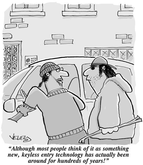 'Although most people think of it as something new, keyless entry technology has actually been around for hundreds of years!'