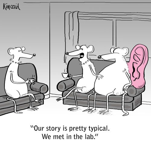 'Our story is pretty typical. We met in the lab.'